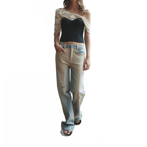 HELLESSY Denim - NEW HELLESSY jasper wide leg jeans in medium wash